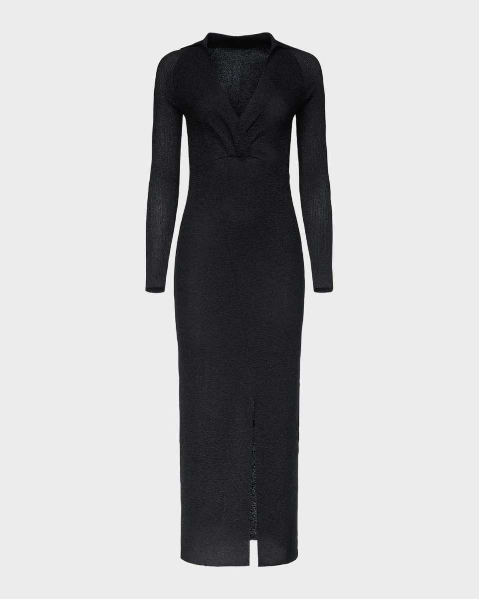 x Henry Zankov Castella Shimmer Knit Column Maxi Dress